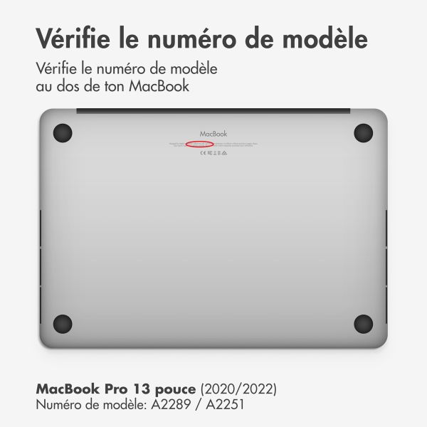 iMoshion Coque rigide MacBook Pro 13 pouces (2020 / 2022) - A2289 / A2251 - Petrol Green