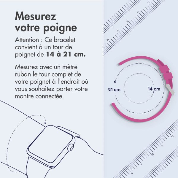 iMoshion Bracelet pliant Milanese Apple Watch Series 1-9 / SE - 38/40/41mm - Rose Dorée