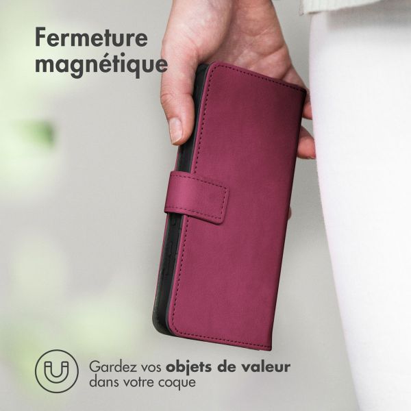 imoshion Étui de téléphone portefeuille Luxe Samsung Galaxy A54 (5G) - Bordeaux