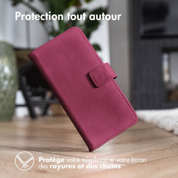 imoshion Étui de téléphone portefeuille Luxe Samsung Galaxy A54 (5G) - Bordeaux