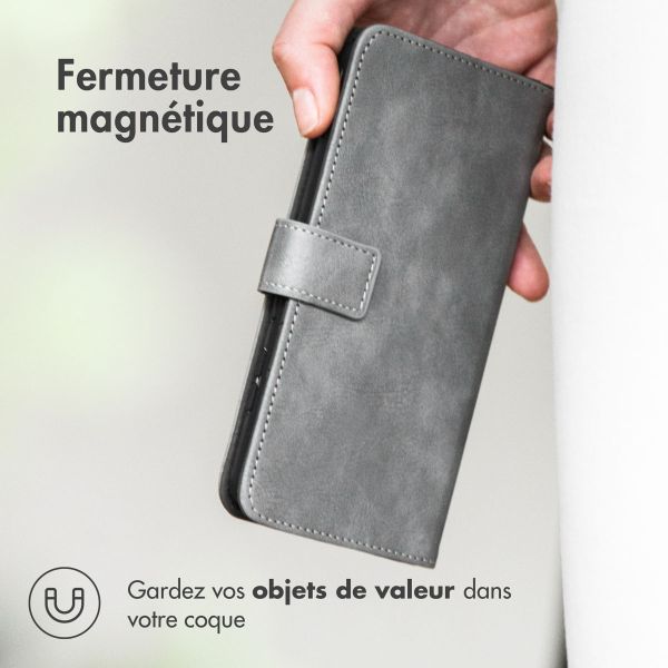 iMoshion Étui de téléphone portefeuille Luxe iPhone 13 Pro - gris
