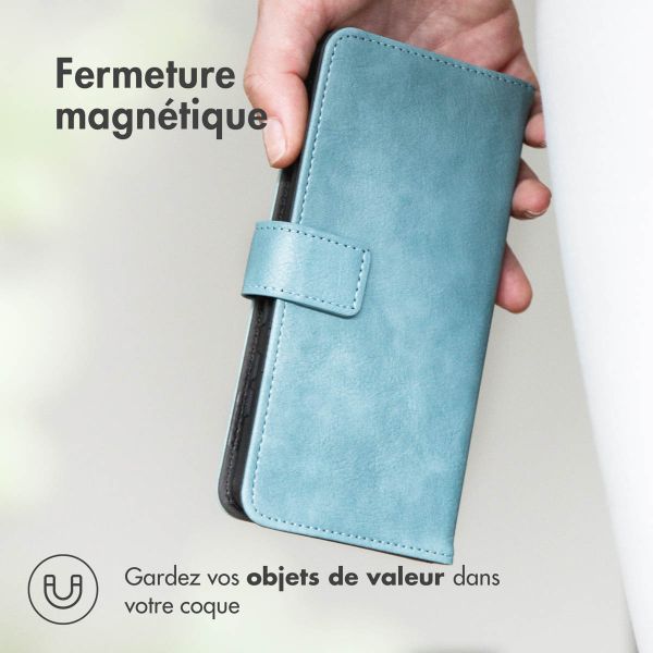 iMoshion Étui de téléphone portefeuille Luxe Motorola Moto G14 - Bleu clair