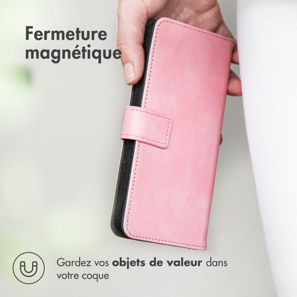imoshion Étui de téléphone portefeuille Luxe Galaxy A22 (5G) - Rose