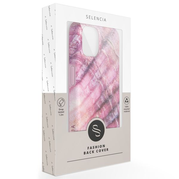 Selencia Aurora Coque Fashion iPhone 13 - ﻿Coque durable - 100 % recyclée - Ocean Shell Purple