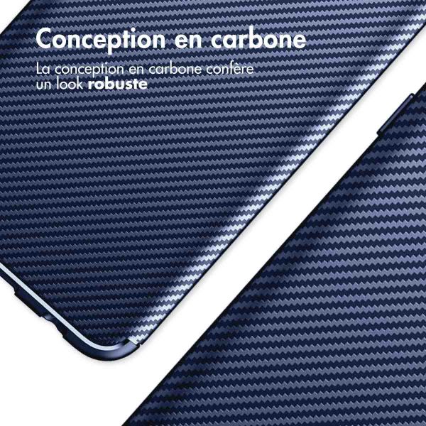 iMoshion Coque silicone Carbon Samsung Galaxy S23 Ultra - Bleu