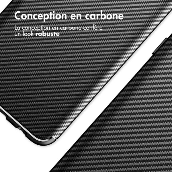 iMoshion Coque silicone Carbon Samsung Galaxy S23 Ultra - Noir