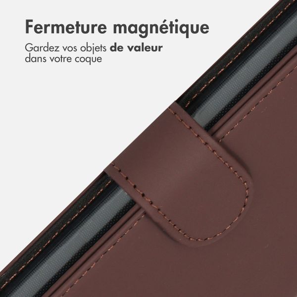 Accezz Étui de téléphone Wallet iPhone 14 Pro Max - Brun