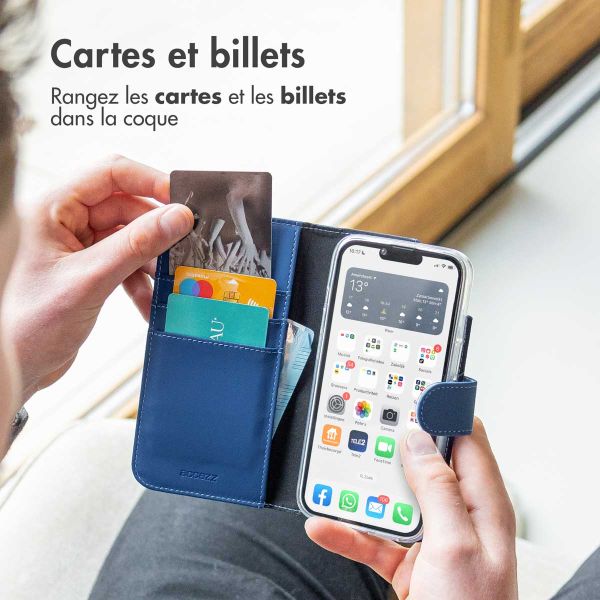 Accezz Étui de téléphone Wallet Oppo A94 (5G) - Bleu foncé