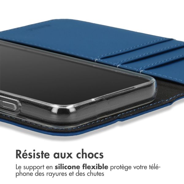 Accezz Étui de téléphone portefeuille Wallet Samsung Galaxy S23 Plus - Bleu foncé