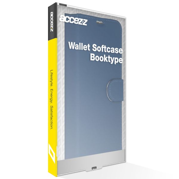 Accezz Étui de téléphone portefeuille Wallet Samsung Galaxy S23 Plus - Bleu foncé