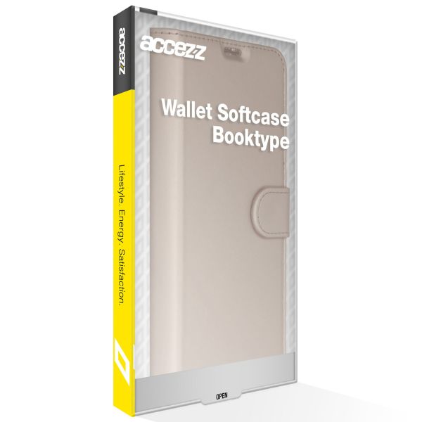 Accezz Étui de téléphone portefeuille Wallet iPhone 13 Pro - Dorée