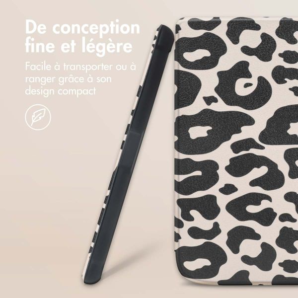 imoshion Slim Soft Sleepcover Pocketbook Touch Lux 5 / HD 3 / Basic Lux 4 / Vivlio Lux 5 - Leopard