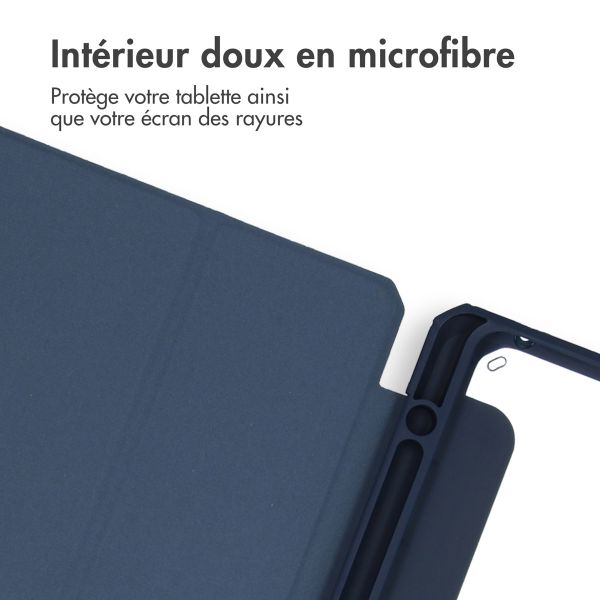 iMoshion Coque tablette rigide Trifold iPad Pro 13 (2024) M4 - Bleu foncé