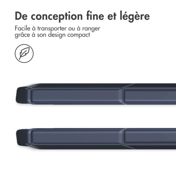 iMoshion Coque tablette rigide Trifold iPad Pro 11 (2024) M4 - Bleu foncé