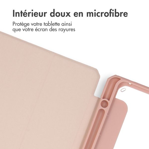 iMoshion Coque tablette rigide Trifold iPad Air 11 pouces (2024) M2 / Air 5 (2022) / Air 4 (2020) - Rose