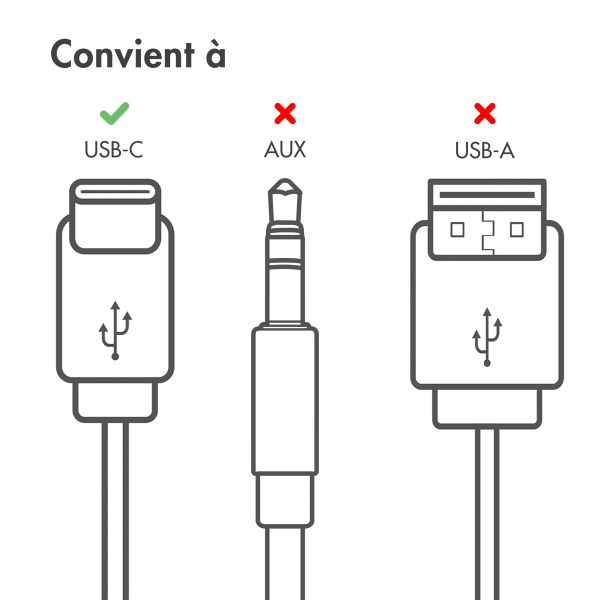 imoshion ﻿Ecouteurs - Ecouteurs filaires - Avec connexion USB-C - Noir