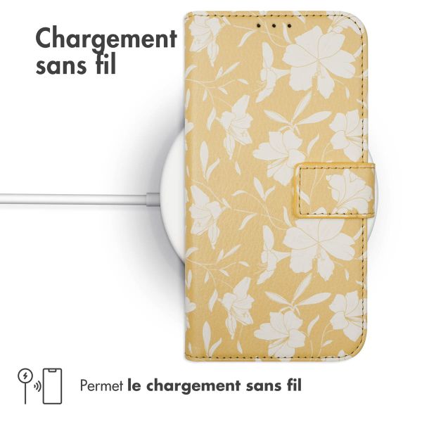 iMoshion ﻿Étui de téléphone portefeuille Design Samsung Galaxy A34 (5G) - Yellow Flowers