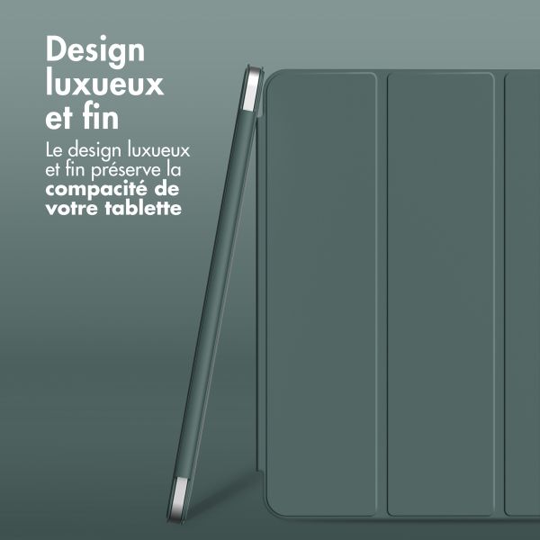 imoshion Magnetic etui de téléphone portefeuille iPad Pro 12.9 (2020/2021/2022) - Vert foncé