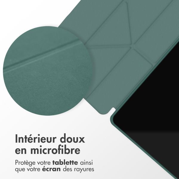 imoshion Coque tablette Origami Samsung Galaxy Tab S6 Lite / Tab S6 Lite (2022) / Tab S6 Lite (2024) - Vert foncé