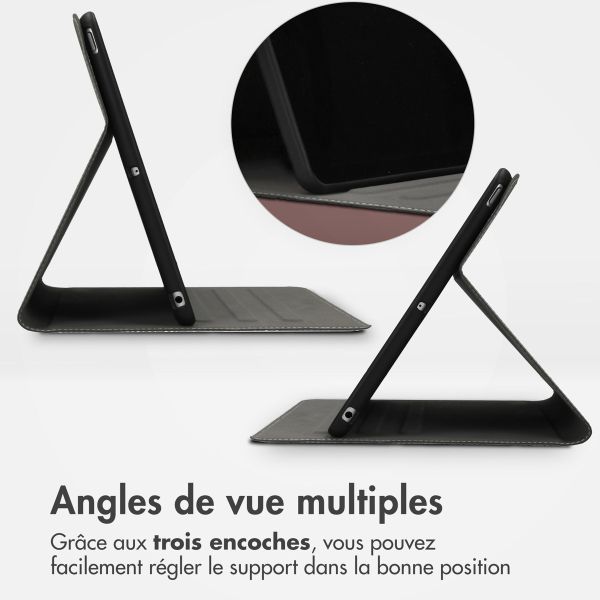 Accezz Housse Classic Tablet Stand iPad Air 11 pouces (2024) M2 / Air 5 (2022) / Air 4 (2020) - Brun