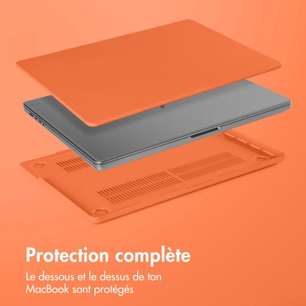 iMoshion Coque rigide MacBook Pro 16 pouces (2021) / Pro 16 pouces (2023) M3 chip - A2485 / A2780 / A2919 - Apricot Crush Orange