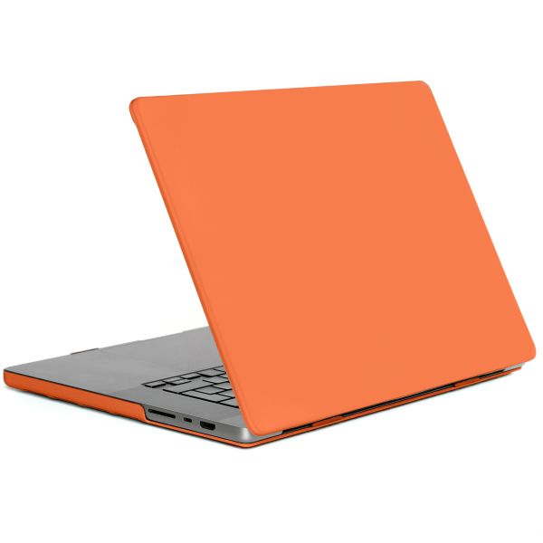 iMoshion Coque rigide MacBook Pro 16 pouces (2021) / Pro 16 pouces (2023) M3 chip - A2485 / A2780 / A2919 - Apricot Crush Orange