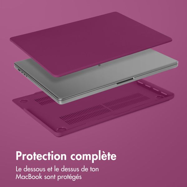 imoshion Coque rigide MacBook Pro 13 pouces (2020 / 2022) - A2289 / A2251 - Bordeaux