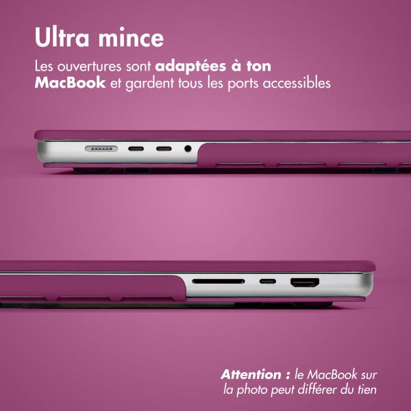 imoshion Coque rigide MacBook Pro 14 pouces (2021) / Pro 14 pouces (2023) M3 chip - A2442 / A2779 / A2918 - Bordeaux