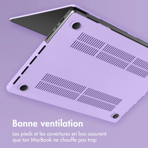 imoshion Coque rigide MacBook Air 13 pouces (2018-2020) - A1932 / A2179 / A2337 - Lavender Lilac