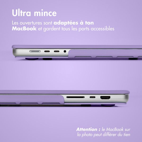 imoshion Coque rigide MacBook Air 13 pouces (2022) / Air 13 pouces (2024) M3 chip - A2681 / A3113 - Lavender Lilac