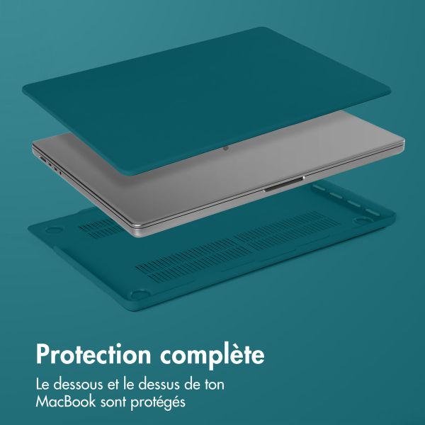 iMoshion Coque rigide MacBook Pro 13 pouces (2020 / 2022) - A2289 / A2251 - Petrol Green