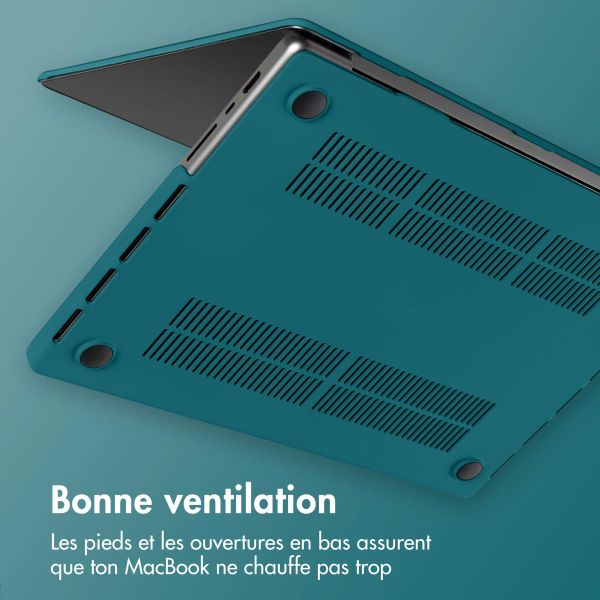 iMoshion Coque rigide MacBook Pro 13 pouces (2020 / 2022) - A2289 / A2251 - Petrol Green