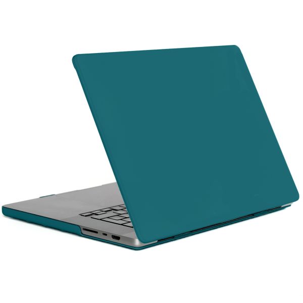 imoshion Coque rigide MacBook Pro 16 pouces (2021) / Pro 16 pouces (2023) M3 chip - A2485 / A2780 / A2919 - Petrol Green