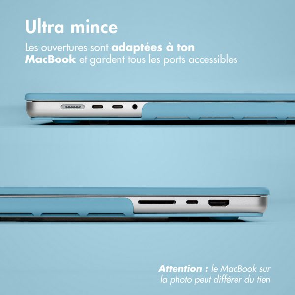 imoshion Coque rigide MacBook Pro 14 pouces (2021) / Pro 14 pouces (2023) M3 chip - A2442 / A2779 / A2918 - Soft Blue