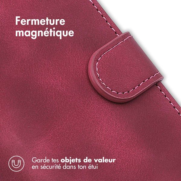 imoshion Etui de téléphone portefeuille avec cordon Samsung Galaxy A53 - Rouge