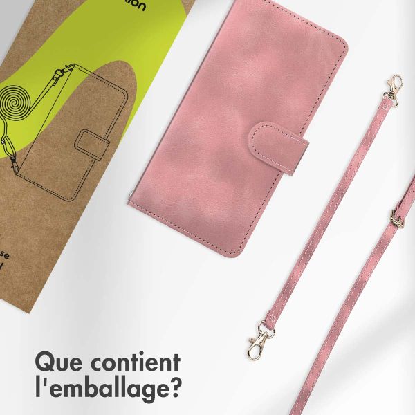 imoshion Etui de téléphone portefeuille avec cordon Samsung Galaxy A53 - Rose