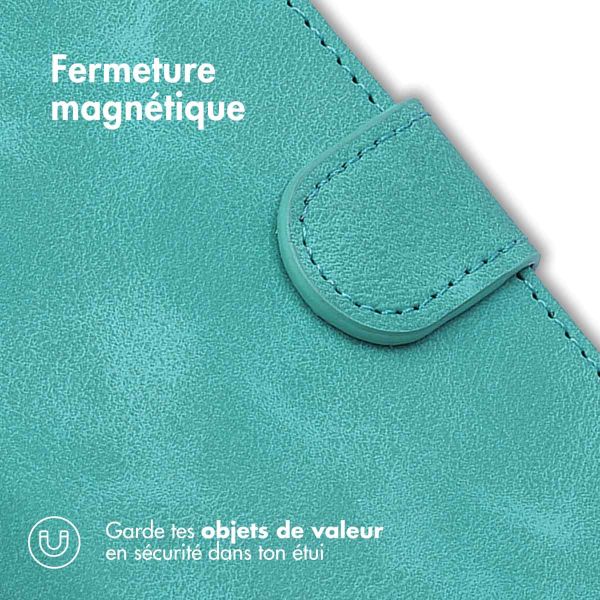 imoshion Etui de téléphone portefeuille avec cordon iPhone 12 (Pro) - Turquoise