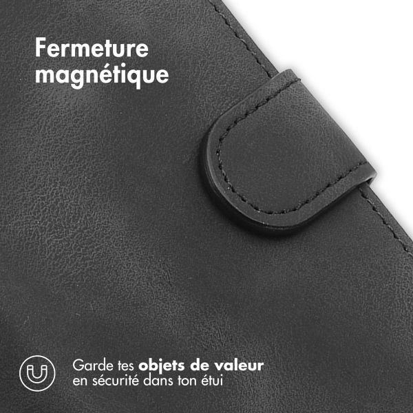 imoshion Etui de téléphone portefeuille avec cordon Samsung Galaxy S22 - Noir