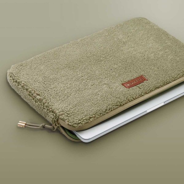 Selencia Pochette ordinateur Teddy 15-16 pouces - Sage Green