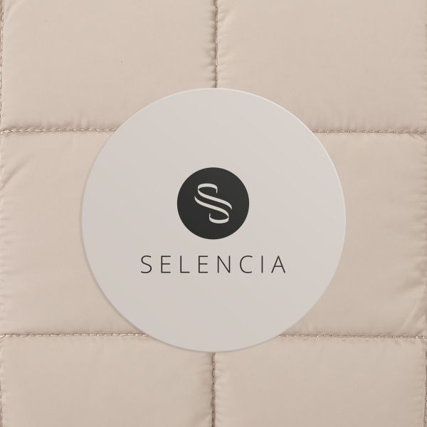 Selencia Pochette ordinateur Puffy 15-16 pouces - Beige