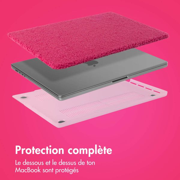 imoshion Teddy Hard Cover MacBook Pro 14 pouces (2021) / Pro 14 pouces (2023) M3 chip - A2442 / A2779 / A2918 - Hot Pink