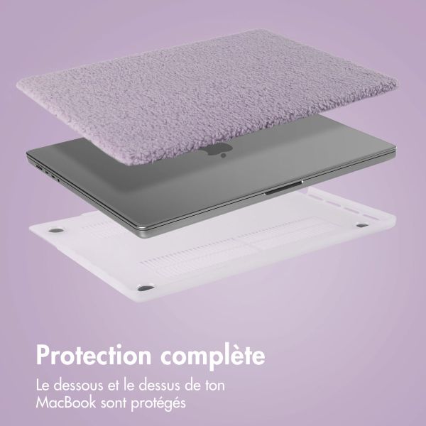 imoshion Teddy Hard Cover MacBook Pro 16 pouces (2021) / Pro 16 pouces (2023) M3 chip - A2485 / A2780 / A2991 - Lavender Lilac