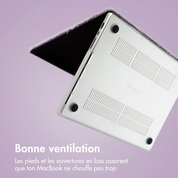 imoshion Teddy Hard Cover MacBook Air 13 pouces (2022) / Air 13 pouces (2024) M3 chip - A2681 / A3113 - Lavender Lilac