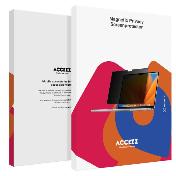 Accezz Protecteur d'écran de privacy magnétique MacBook Air 13 pouces (2018 - 2020) / Pro 13 pouces (2018 - 2022) - A1932 / A2179 / A2337