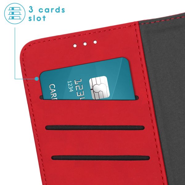 iMoshion Etui de téléphone de type portefeuille de luxe 2-en-1 amovible Samsung Galaxy A25 - Rouge