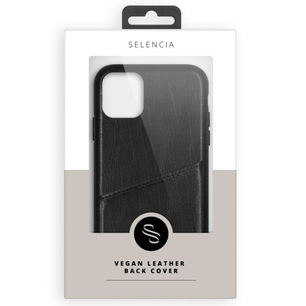 Selencia Coque arrière en cuir végétalien Samsung Galaxy A52(s) (5G/4G) - Noir