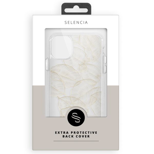 Selencia Coque très protectrice Fashion Samsung Galaxy A33 - Gold Botanic