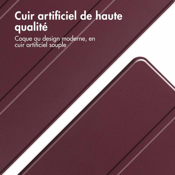 imoshion Coque tablette Trifold Samsung Galaxy Tab A9 Plus - Bordeaux