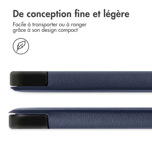 iMoshion Coque tablette Trifold iPad Pro 13 (2024) M4 - Bleu foncé