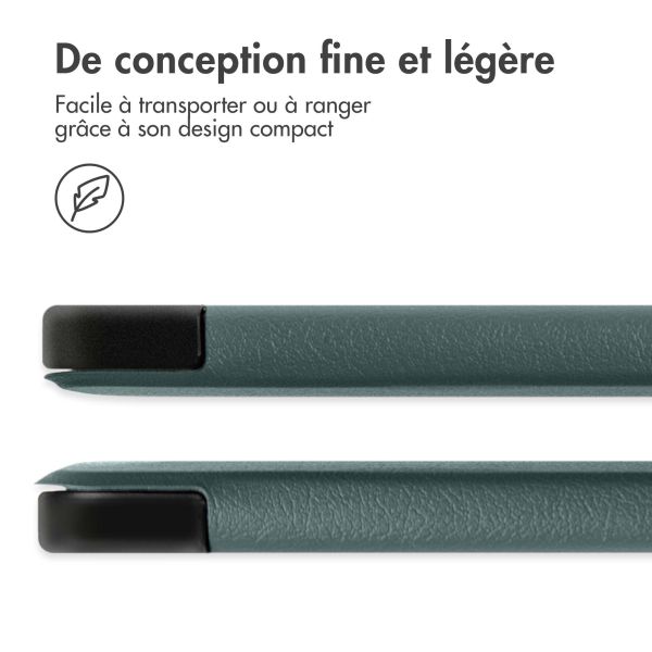 iMoshion Coque tablette Trifold iPad Air 13 pouces (2024) M2 - Vert foncé